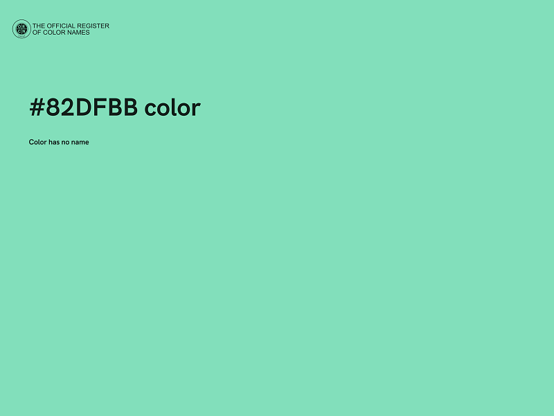 #82DFBB color image