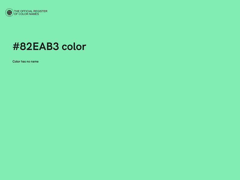 #82EAB3 color image