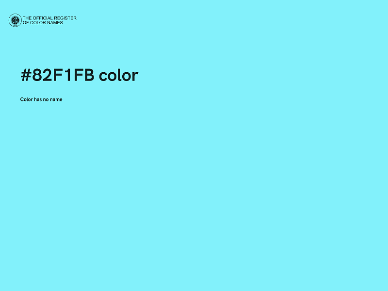 #82F1FB color image