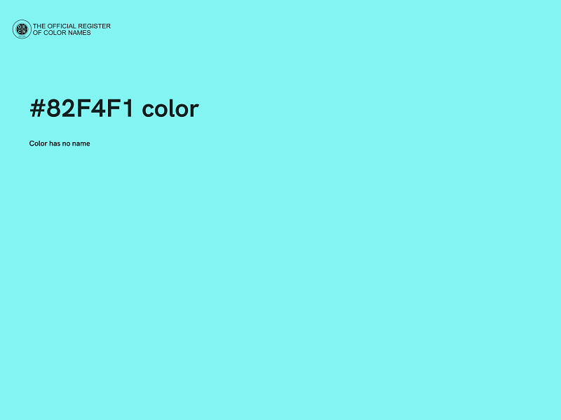 #82F4F1 color image