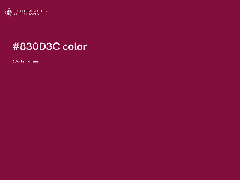 #830D3C color image