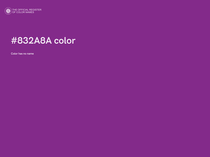 #832A8A color image