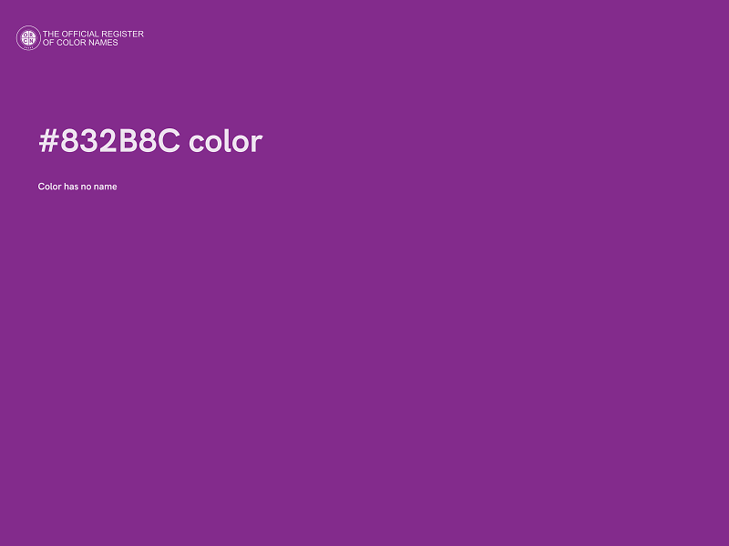 #832B8C color image