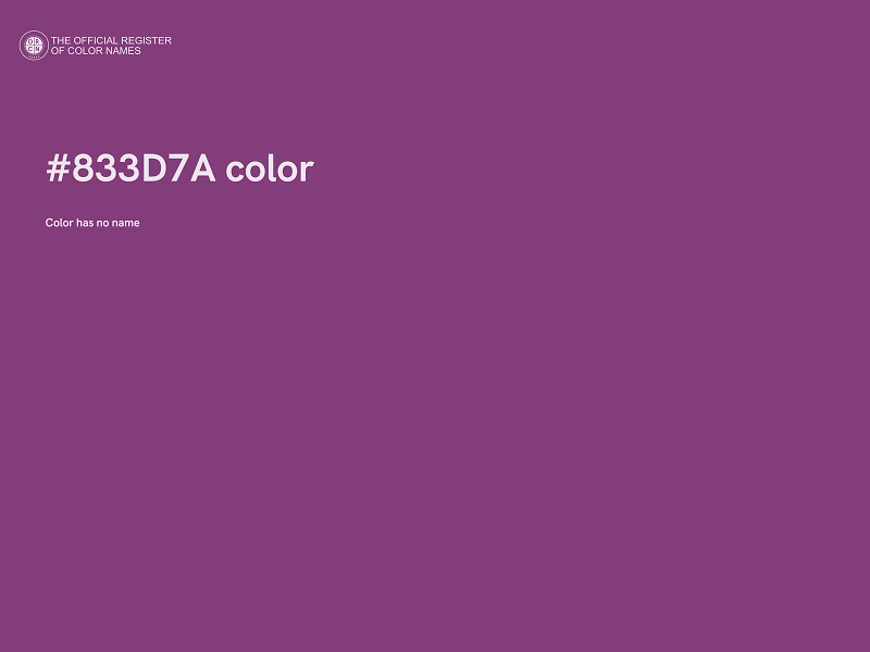 #833D7A color image