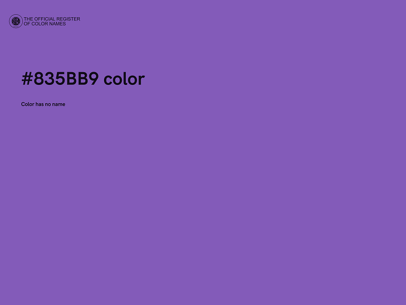 #835BB9 color image