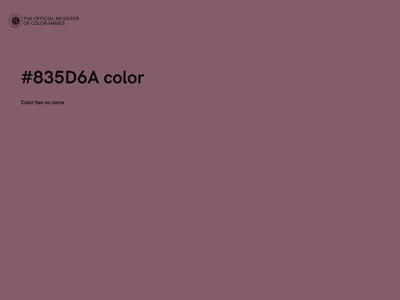 #835D6A color image