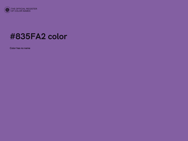 #835FA2 color image