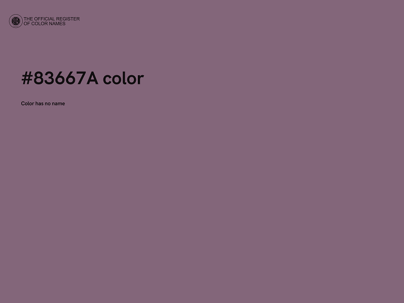 #83667A color image