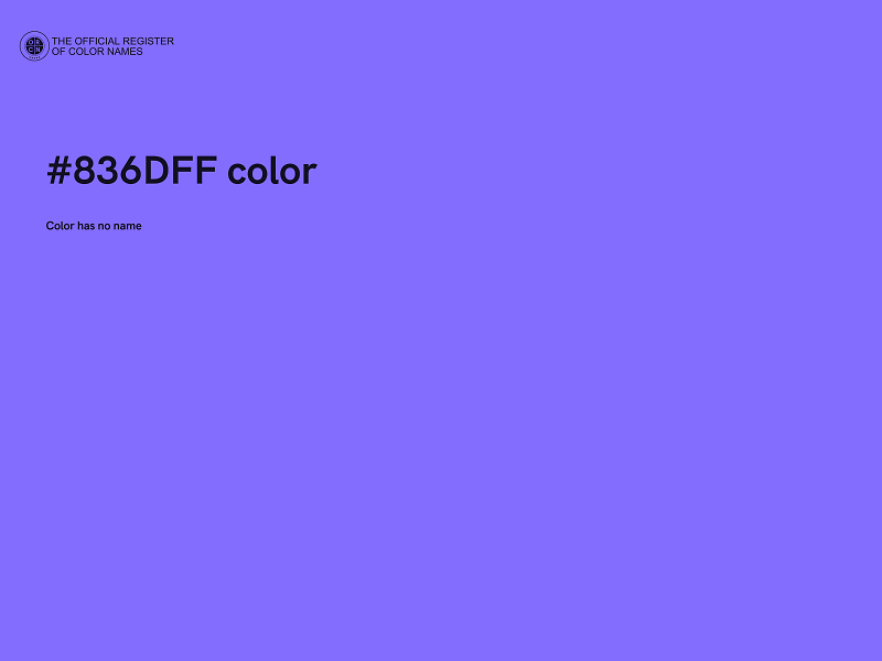 #836DFF color image