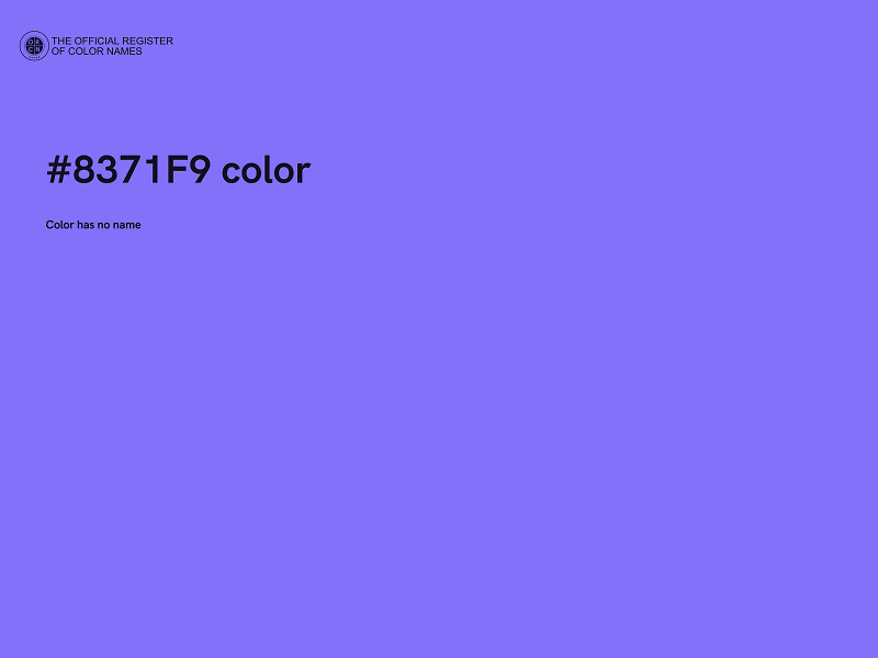 #8371F9 color image