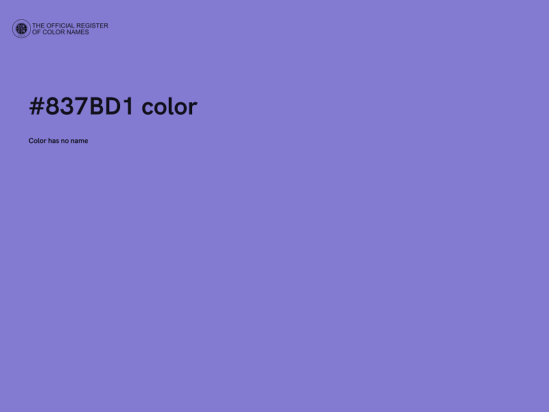 #837BD1 color image