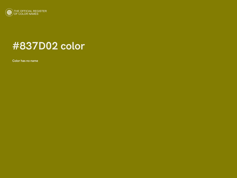 #837D02 color image