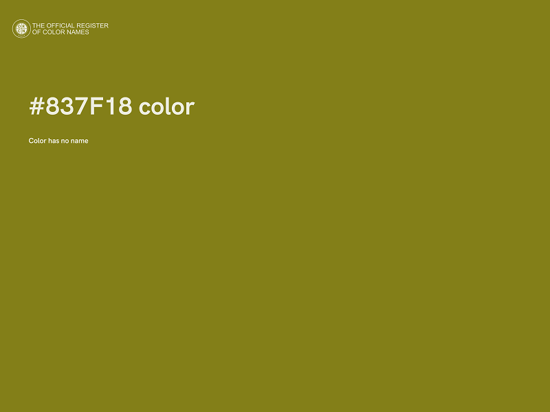 #837F18 color image