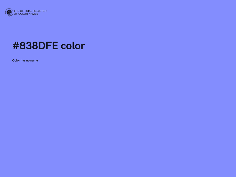 #838DFE color image