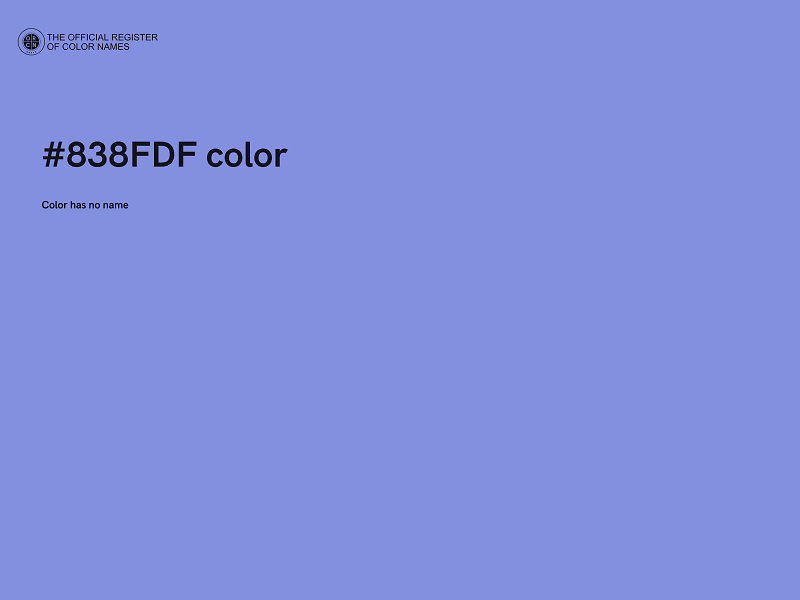 #838FDF color image