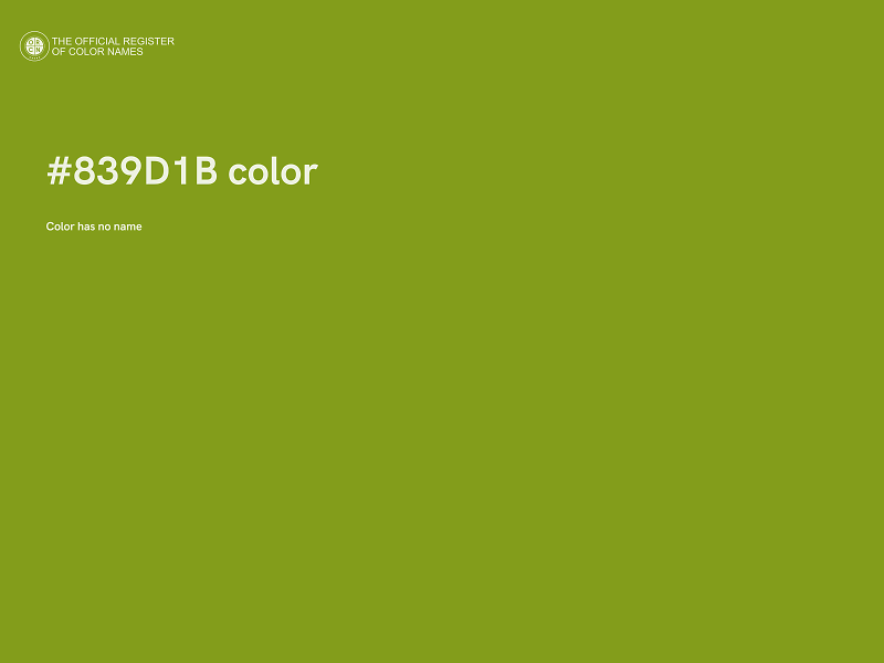 #839D1B color image