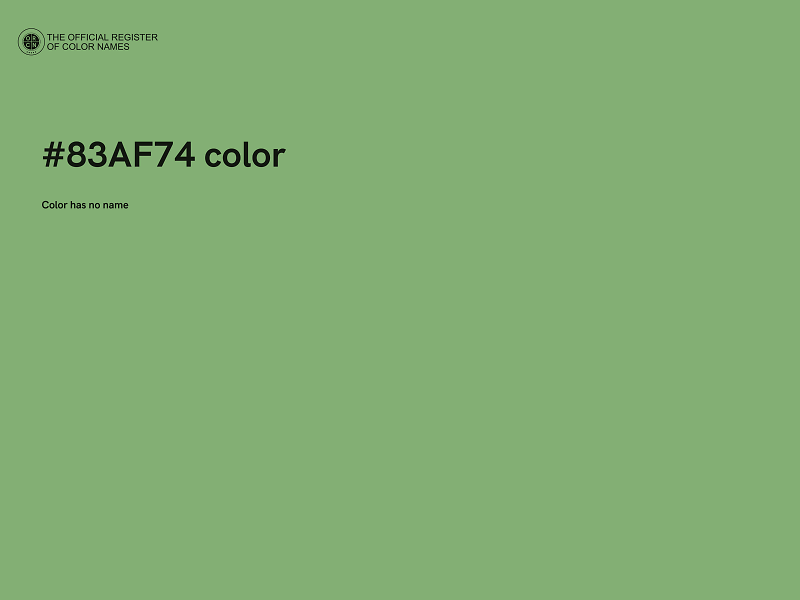 #83AF74 color image