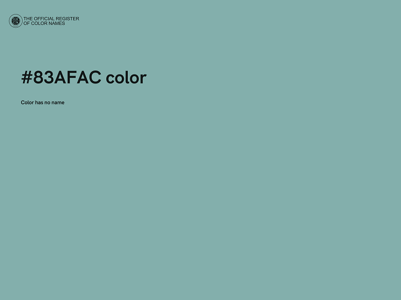 #83AFAC color image