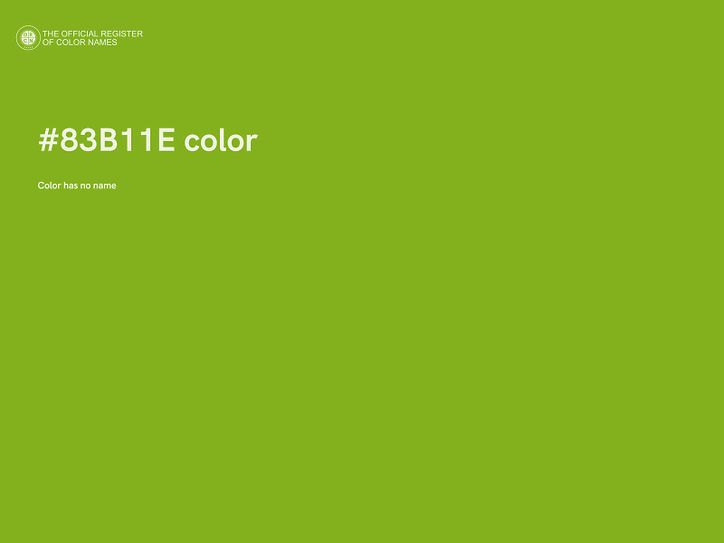 #83B11E color image