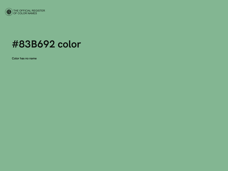 #83B692 color image