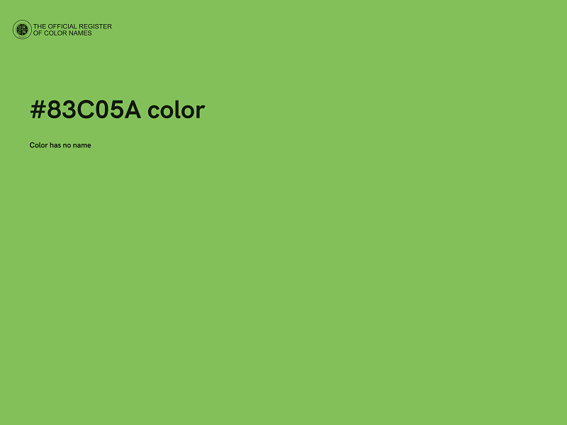 #83C05A color image