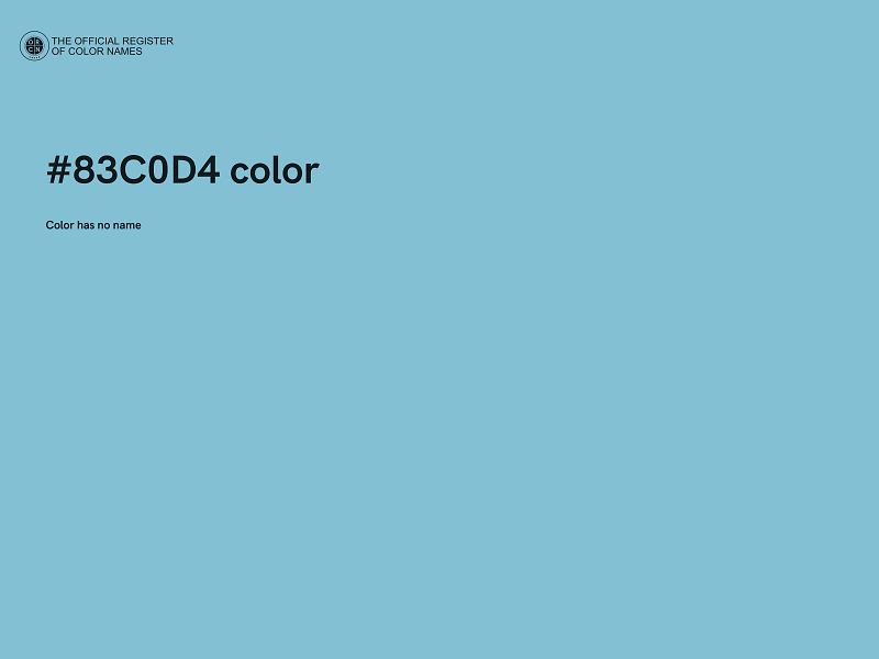 #83C0D4 color image