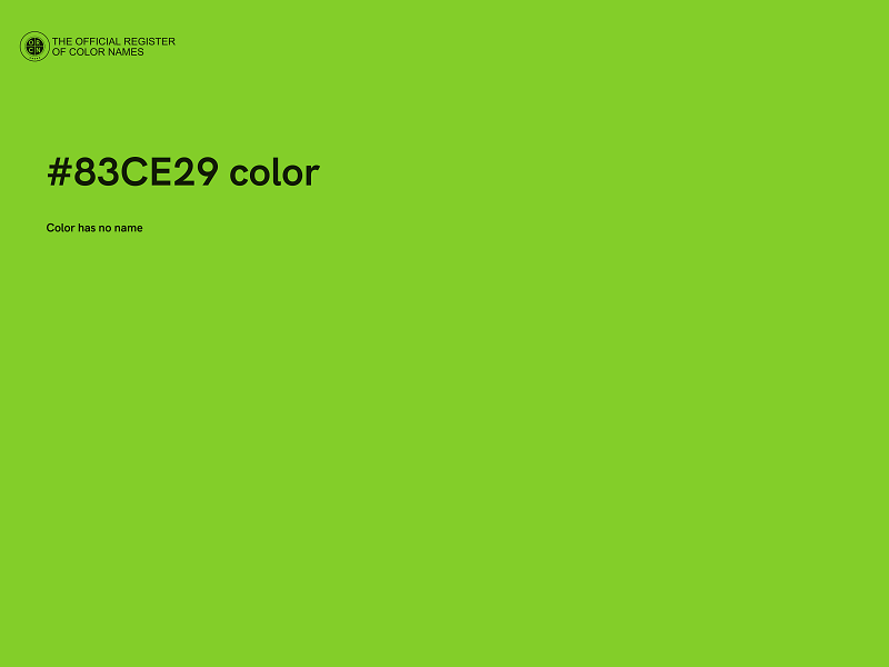 #83CE29 color image