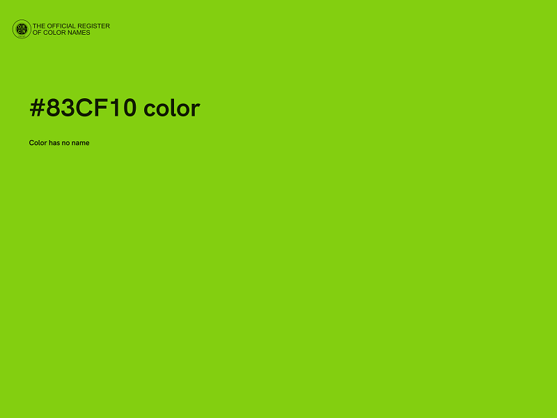 #83CF10 color image