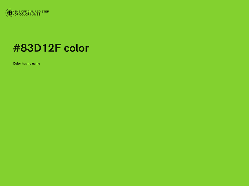 #83D12F color image