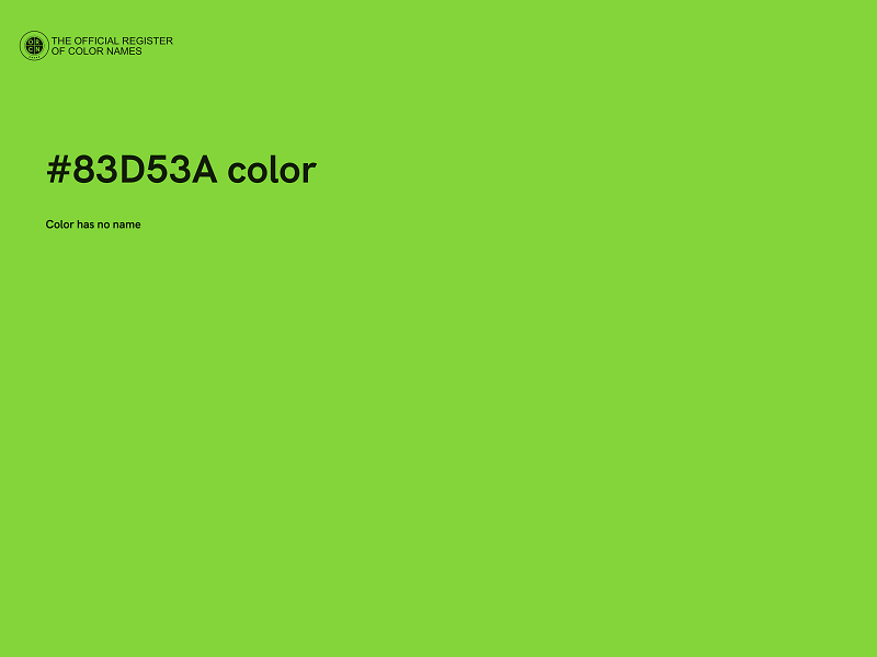 #83D53A color image