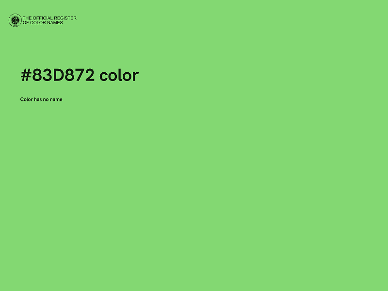 #83D872 color image