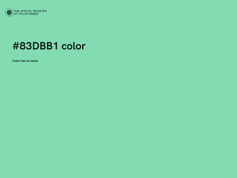 #83DBB1 color image