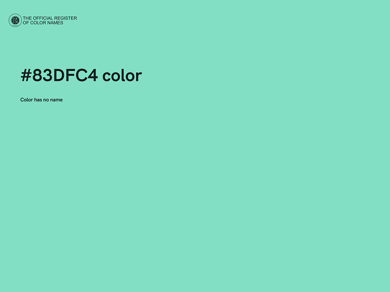 #83DFC4 color image