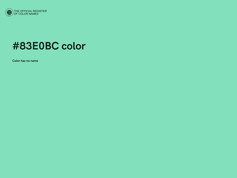 #83E0BC color image