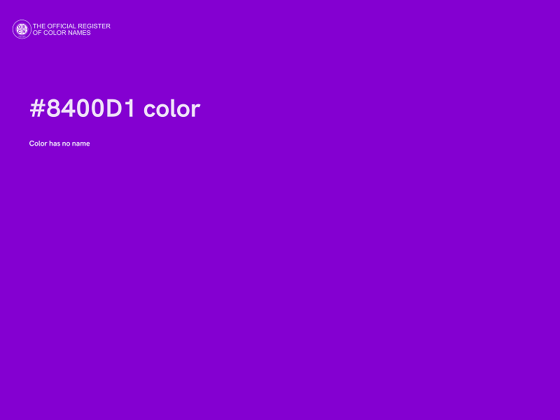 #8400D1 color image