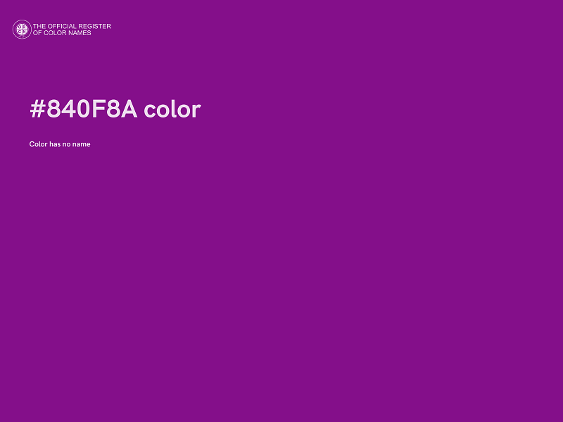 #840F8A color image