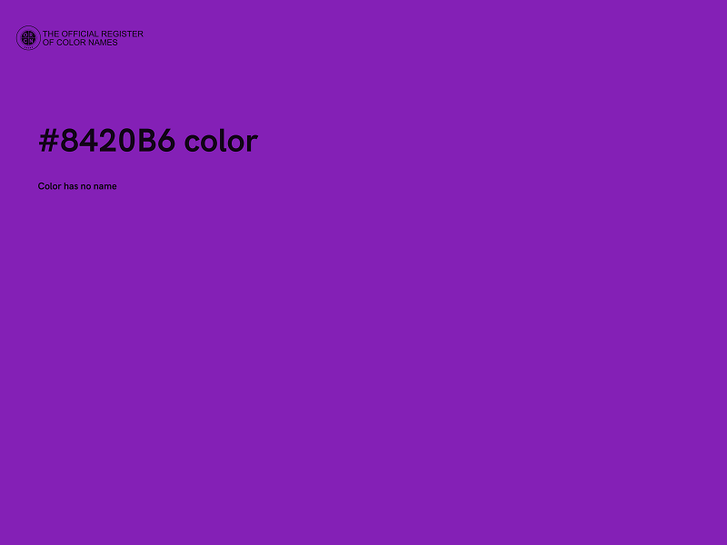 #8420B6 color image