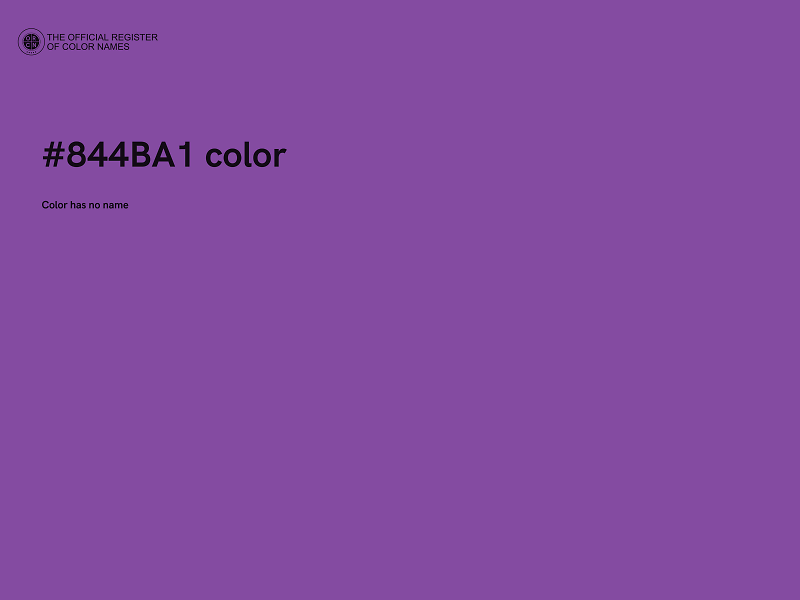 #844BA1 color image