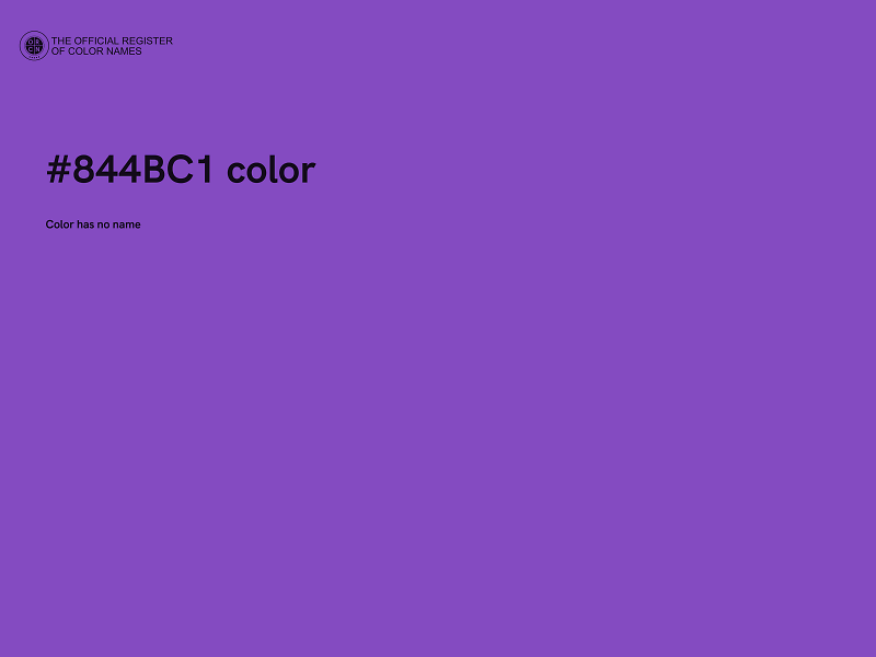 #844BC1 color image