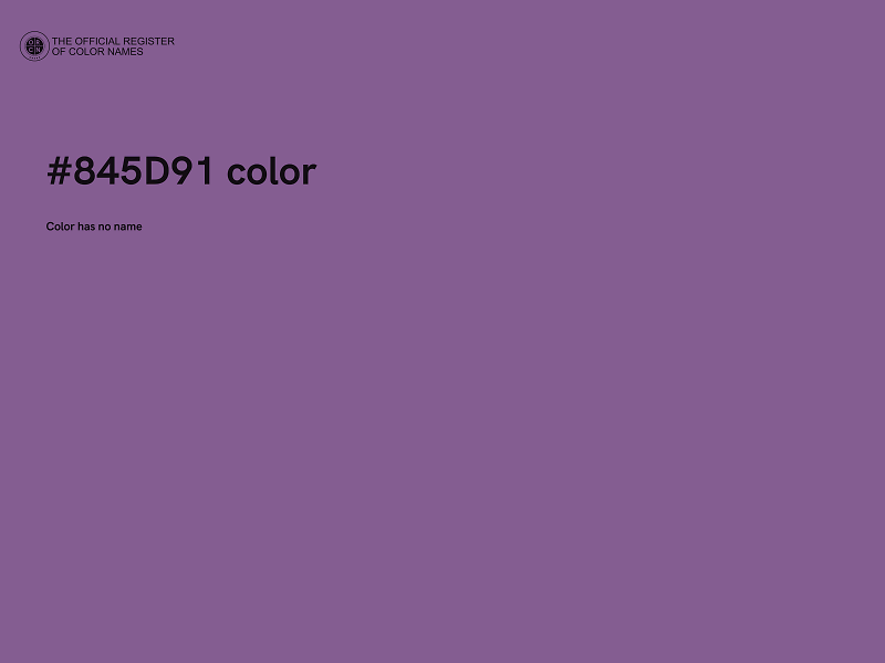 #845D91 color image