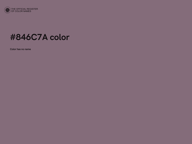 #846C7A color image