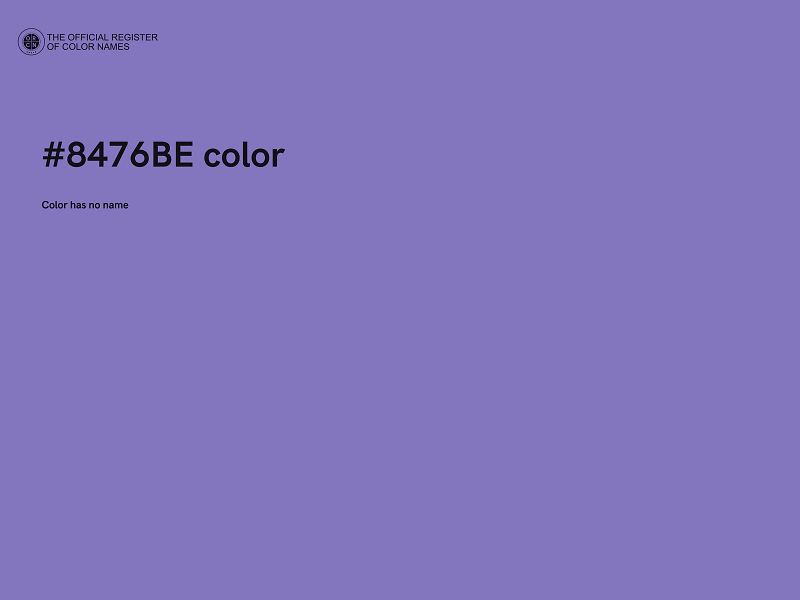 #8476BE color image