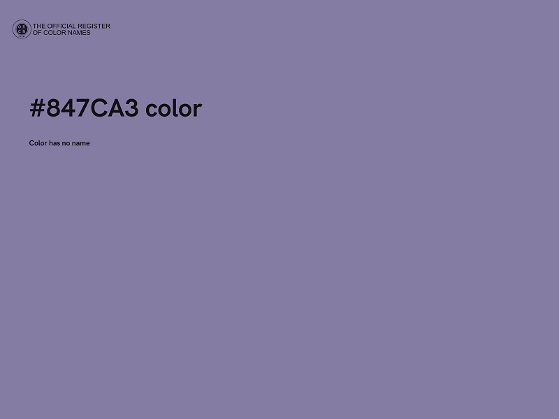 #847CA3 color image