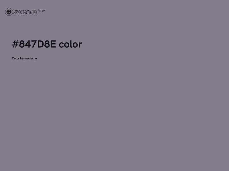 #847D8E color image