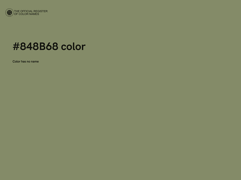 #848B68 color image