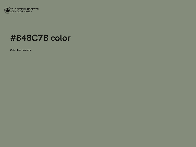 #848C7B color image