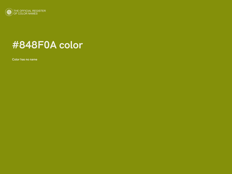 #848F0A color image