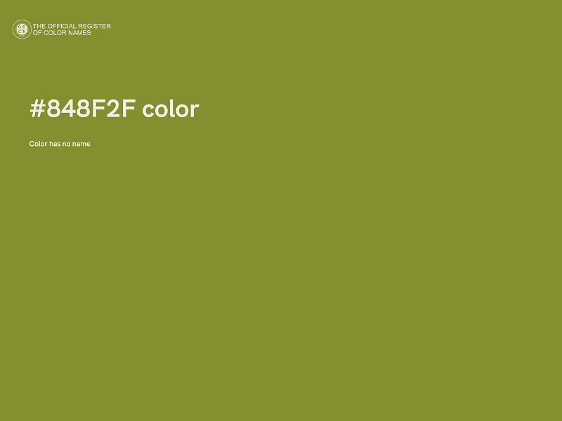 #848F2F color image