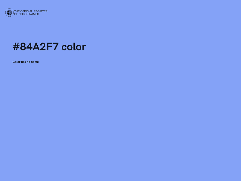 #84A2F7 color image