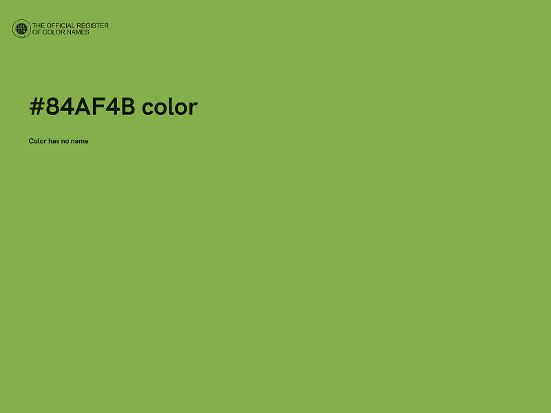 #84AF4B color image